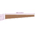 vidaXL 9-panelová zábrana proti vetru látková 1200x80 cm sivo-hnedá