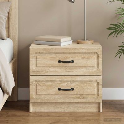vidaXL Nočný stolík Dub sonoma 62 x 34,5 x 44,5 cm Kompozitné drevo