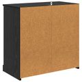 vidaXL Highboard Čierny dub 70 x 35,5 x 67,5 cm Kompozitné drevo