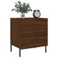 vidaXL Nočné stolíky 2 ks hnedý dub 40x35x47,5 cm kompozitné drevo