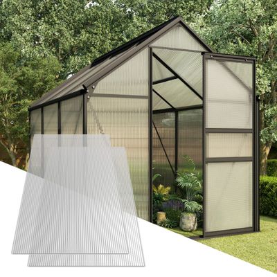 vidaXL Polykarbonátová doska 2 ks 4,5 mm 150x65 cm