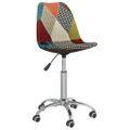 vidaXL Otočné jedálenské stoličky 6 ks patchwork látkové