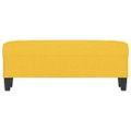 vidaXL Lavička bledožltá 100x35x41 cm látka
