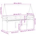 vidaXL Vysoká posteľ so strechou voskovo hnedá 90x200cm borovic. masív
