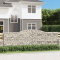 vidaXL Oblúkové gabionové koše 10 ks 400x50x120/140 cm pozink. železo
