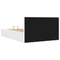 vidaXL Hydraulický posteľný rám+úložný priestor, LED, 140x200 cm