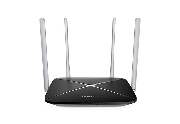 Mercusys AC12 1200Mb/s WiFi AC router, 5x10/100 RJ45, 4x anténa