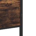 vidaXL Kovový posteľný rám bez matraca dymový dub 200x200 cm