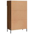 vidaXL Botník hnedý dub 60x35x105 cm kompozitné drevo