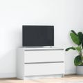 TV Skrinka vidaXL Biela 80x35x54 cm Drevo