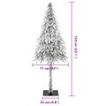 vidaXL Umelý vianočný stromček Biela 71 x 71 x 150 cm Polyetylén a kov
