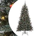 vidaXL Umelý vianočný stromček Zelená 180 cm PVC, plast a oceľ