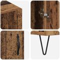 vidaXL Servírovacia skriňa Staré drevo 90 x 32,5 x 80 cm