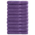 vidaXL Prémiové uteráky SOLUND 10 ks fialové 100x200cm 600 g/m2