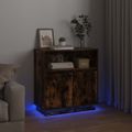 vidaXL LED komoda Dymová dub 71 x 34,5 x 75 cm Kompozitné drevo