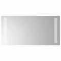 vidaXL Zrkadlo do kúpeľne s LED Priehľadná 40 x 20 cm tvrdené sklo