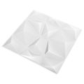 vidaXL Nástenné panely 48 ks 50 x 50 cm Diamond Biele XPS Pena