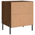 vidaXL Nočné stolíky 2 ks hnedý dub 40x35x47,5 cm kompozitné drevo