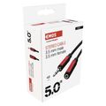 Kábel Jack 3,5mm - Jack 3,5mm zásuvka 5m stereo |  SM5105 EMOS