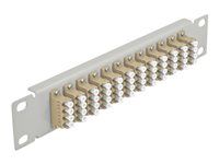 10" Fiber Optic Patch Panel 12 portov LC Q