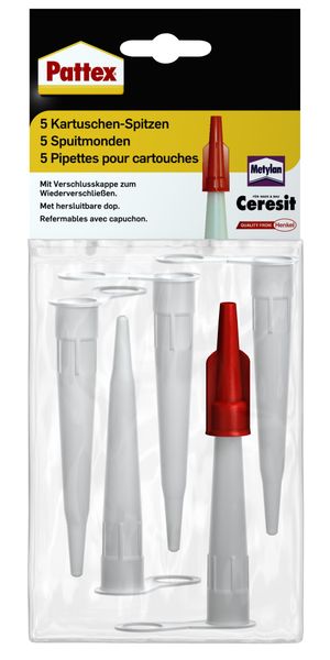 1759669 Pattex Náhradní aplikační špičky na kartuše, 5 ks
