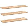 vidaXL Plávajúce police 3 ks 100x20x2 cm neošetrené masívne drevo akácia