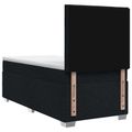 vidaXL Posteľ boxspring s matracom Čierna 90 x 200 cm Látka