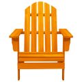 vidaXL Záhradná stolička Adirondack so stolíkom jedľový masív oranžová