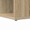 vidaXL Rohový stôl s poličkou Sonoma dub 101,5 x 149,5 x 149,5 cm