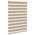 vidaXL Zebrová roleta pieskovo hnedá 100x100 cm šírka látky 95,9 cm polyester