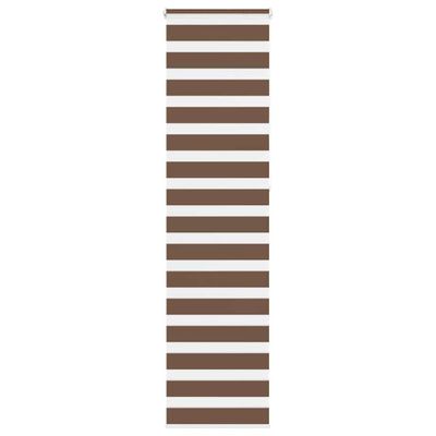vidaXL Zebra roleta hnedá 55x230 cm šírka látky 50,9 cm polyester