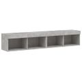 vidaXL TV skrinky s LED svetlami 2 ks betónovo sivé 80x30x30 cm