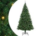 vidaXL Umelý vianočný stromček Zelená 240 cm PVC a Oceľ a Plast