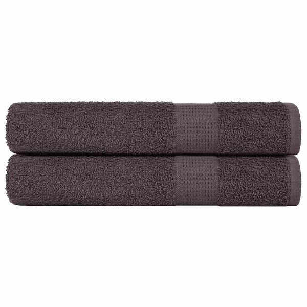 vidaXL Saunové osušky FROGN 2 ks antracitové 80x200 cm 360 g/m²