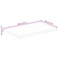 vidaXL Stolová doska 40x20x3,8 cm obdĺžniková masívna mangová farba