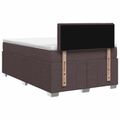 vidaXL Posteľ boxspring s matracom Tmavohnedá 120 x 200 cm Látka