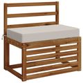 vidaXL Podložka na sedadlo SOEST 100% polyester Biela 70 x 40 x 10 cm