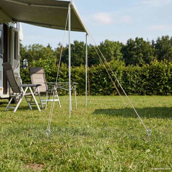 vidaXL Zemný kotviaci predmet 10 pcs Strieborná Ø10 x 60 cm