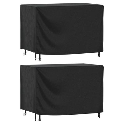 vidaXL Poťah na záhradný nábytok čierny 140x70x90 cm vodotesný 420D