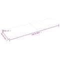vidaXL Stolová doska 220x60x(2-4) cm neošetrený dubový masív