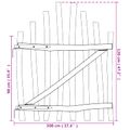 vidaXL Zakrytá brána 100 x 120 cm Impregnované Lieskové Dřevo Hnedá