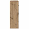 vidaXL Knižnica dub artisan 60x24x76,5 cm kompozitné drevo