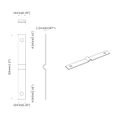 vidaXL Úderová doska 2 ks Strieborná 50 x 10 x 1,2 mm Železo