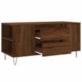 vidaXL Konferenčný stolík hnedý dub 102x44,5x50 cm kompozitné drevo