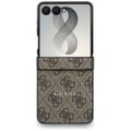Guess HC Magnetic 4G PU CLASSIC puzdro pre Samsung Galaxy Z Flip 8 hnedé