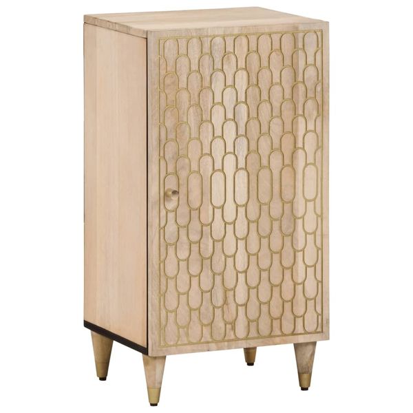vidaXL Príručná skrinka 40x33x75 cm, mangový masív