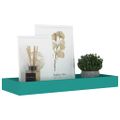 vidaXL Terasové nástenné police 2 ks modré 40x15x4 cm MDF