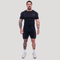 Bezšvové šortky OG1 Black/Grey - GymBeam, veľkosť XL
