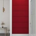 vidaXL Nástenné panely 12 ks vínovo-červené 90x30 cm zamat 3,24 m²