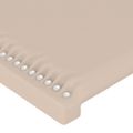 VidaXL Čelo postele kapučínové 160x5x118/128 cm umelá koža